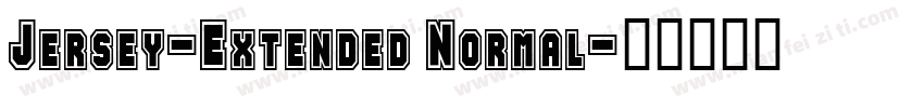 Jersey-Extended Normal字体转换